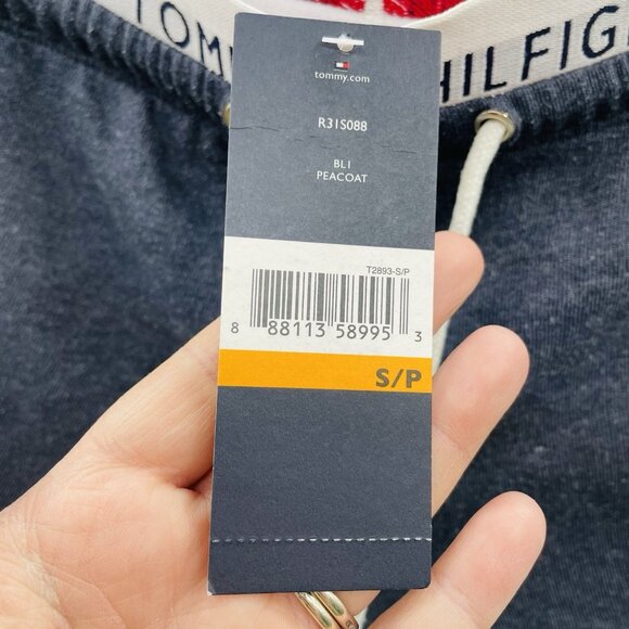 Tommy Hilfiger Womens Small Colorblocked French Terry Sleep Shorts in Gray 1715 - Picture 6 of 7